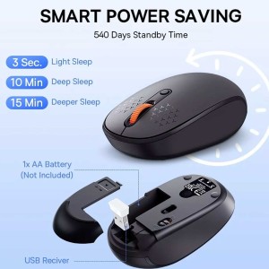 ماوس سایلنت بی سیم باسئوس F01B مدل B01055503833 F01B